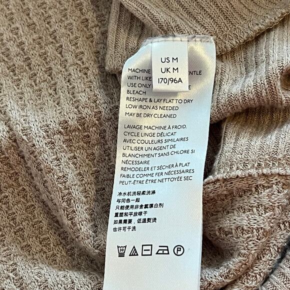 Free People We The Free Coraline Thermal Oversized Top Winter Bloom Blush Medium - Picture 8 of 13